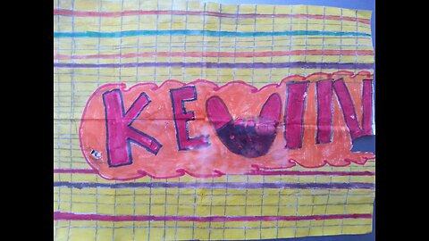 Graffiti made inside a designed flame with colorful lines