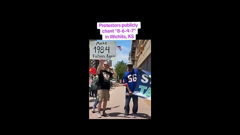 ⚠️🚨 PROTESTORS CHANT 8647 IN KANSAS