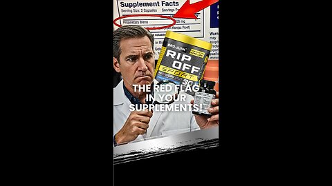 The Red Flag in Your Supplements!