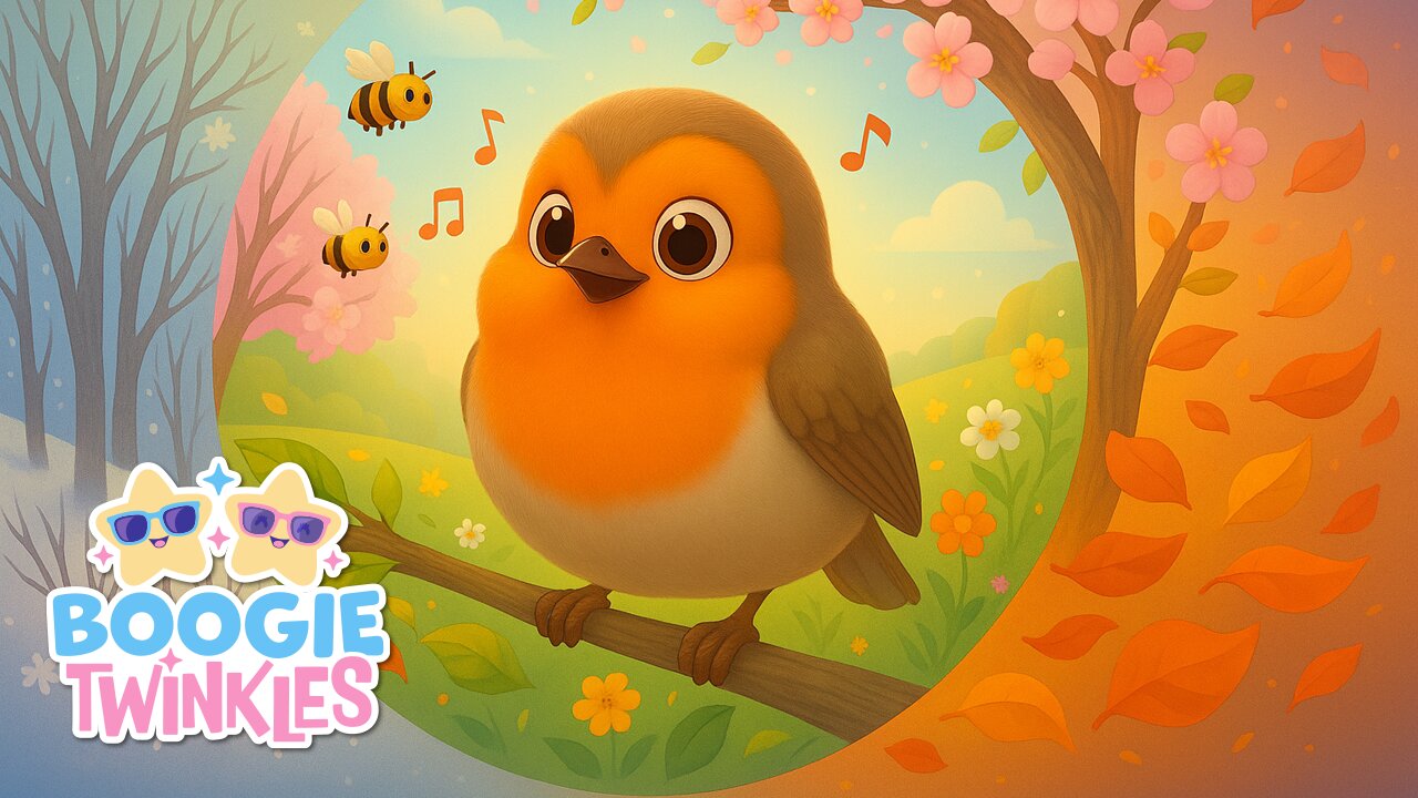 Toddler Songs About Birds | The Little Robin Song | Boogie Twinkles Nursery Rhymes & Kids Songs