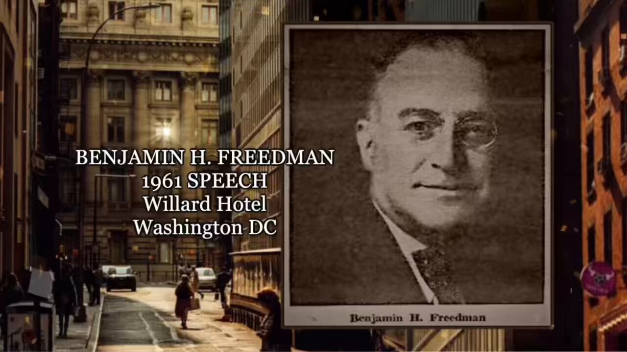 Benjamin Freedman Speech at Willard Hotel in Washington, 1961