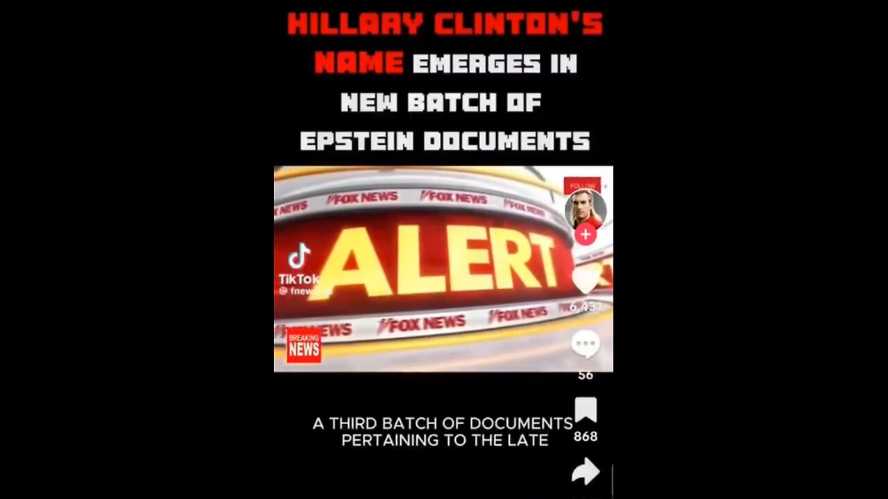 Hillary Clinton is named to be at Epstein island, stay tuned America 🇺🇸