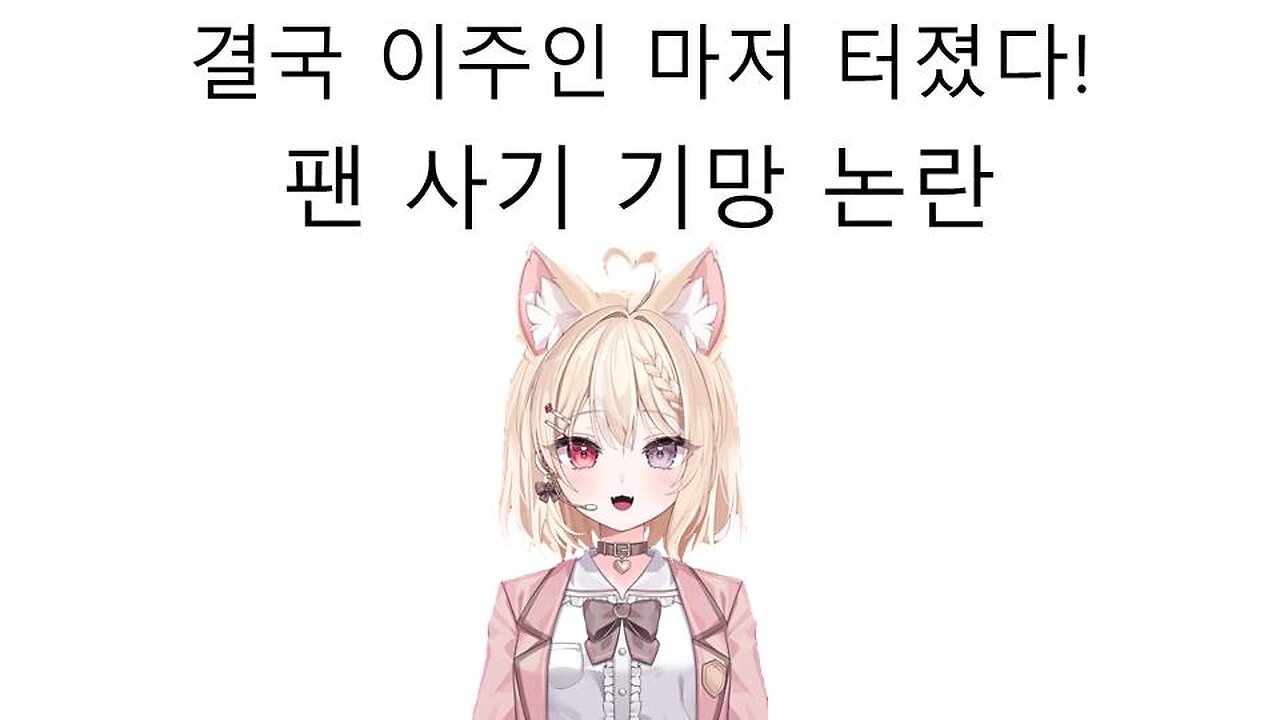 고인물 팬한테 폭로 당해서 나락 가는 중인 브이럽 이주인