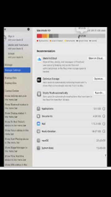This is how much laptop storage space i used 167.21