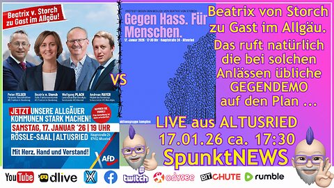 Beatrix von Storch zu Gast bei AfD Veranstaltung in Altusried vs. (ANTI)ANTIFA Kempten und Allgäu!