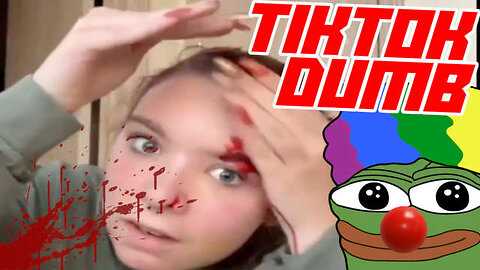Idiot Cuts Head Open Doing New TikTok Trend