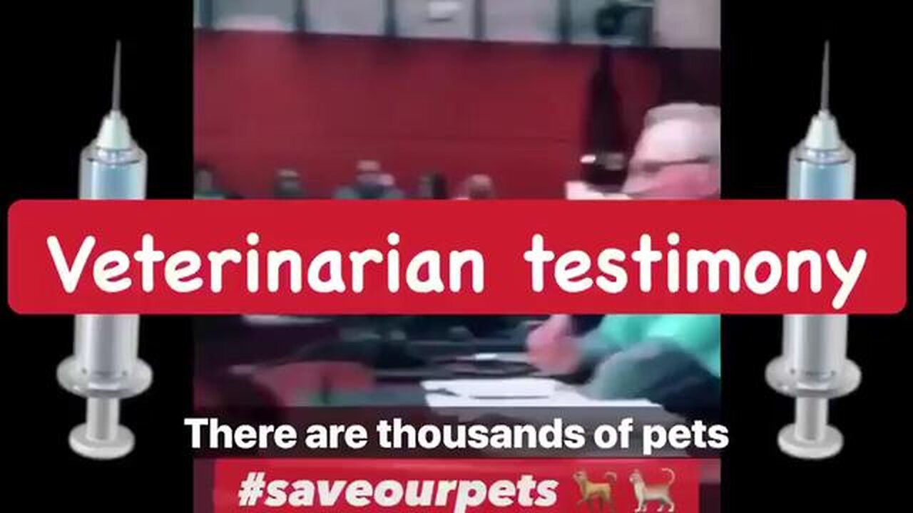 VETERINARIAN TESTIMONY..... YOUR PETS ARE DYING FROM VACCINES