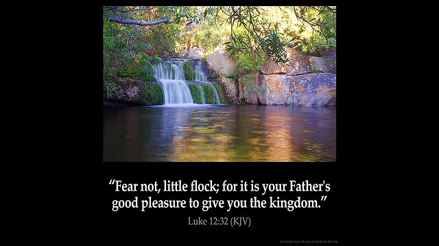 Verse of the Day for Friday, April 4, 2025 ✟ “Fear not, little flock; for it is your Father's good pleasure to give you the kingdom.” Luke 12:32