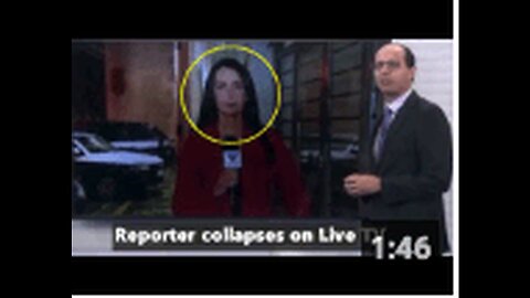 "Journalist Faints During Live Television Broadcast 🥴"