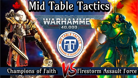 Warhammer 40k Battle Report: Salamanders VS Adepta Sororitas