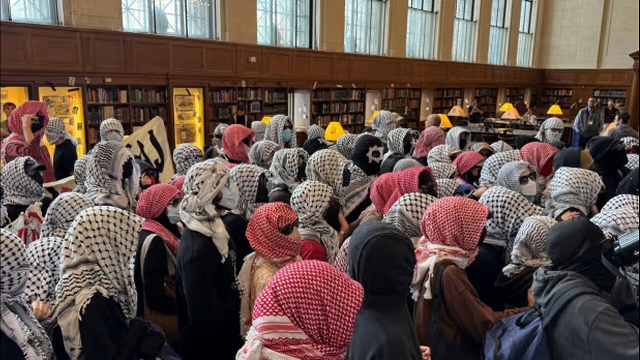 Pro-Palestine Protesters Take Over Columbia Main Library