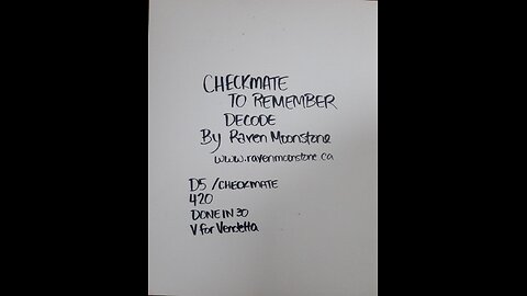 NOVEMBER 24 11/11 CHECKMATE TO REMEMBER