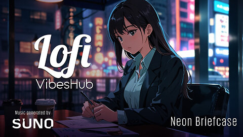 7-LofiVibesHub - Neon Briefcase