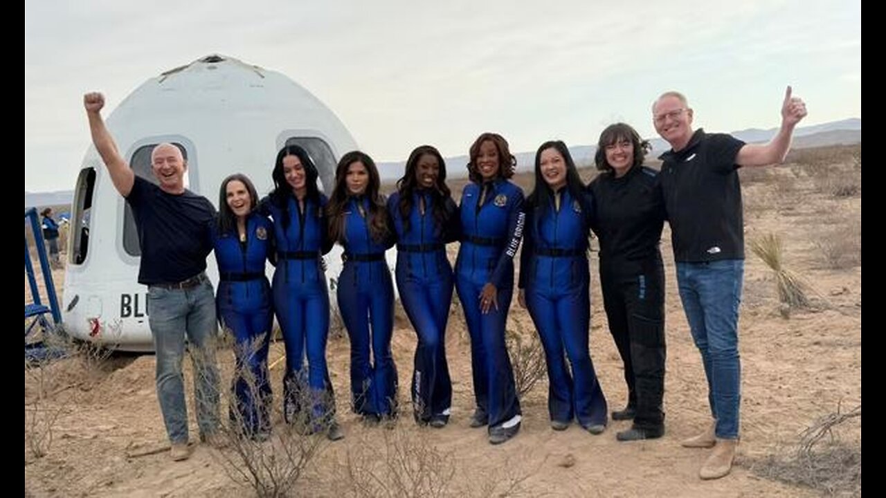 Katy Perry blast off on Blue Origin rocket Dildo