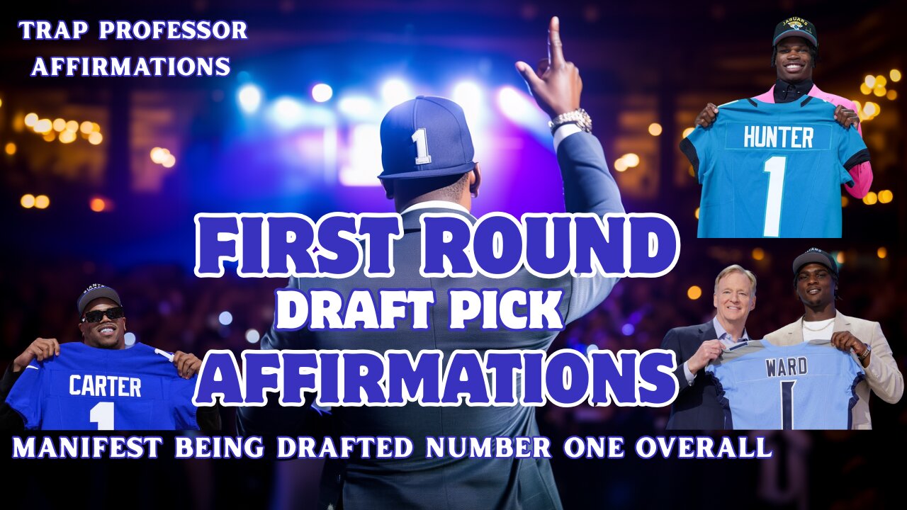 1st Round Draft Pick ( Powerful Sports Affirmations) Visualizer Loop #nfldraft