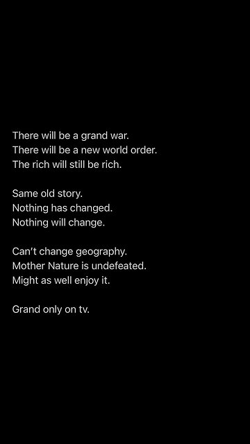 Even God can’t change the clock he made