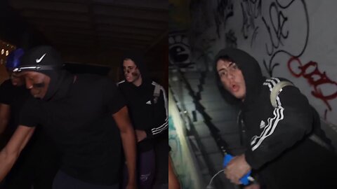 They Went into a Haunted Building & Drilling Machine Start to Follow Them