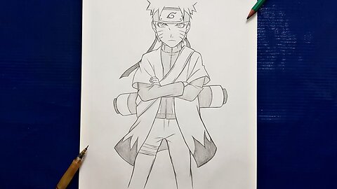 how to draw Naruto ( Sage Mode ) full body | Naruto full body step by step | easy tutorial