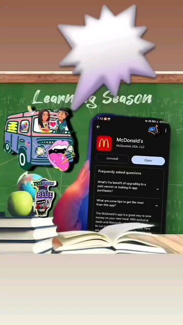 #howto ⁉️ Learn 👩‍🏫 w/ TKO Galaxy Blue ✌️ | Order a Cheeseburger 🍔 @mcdonalds #app #Kiosk