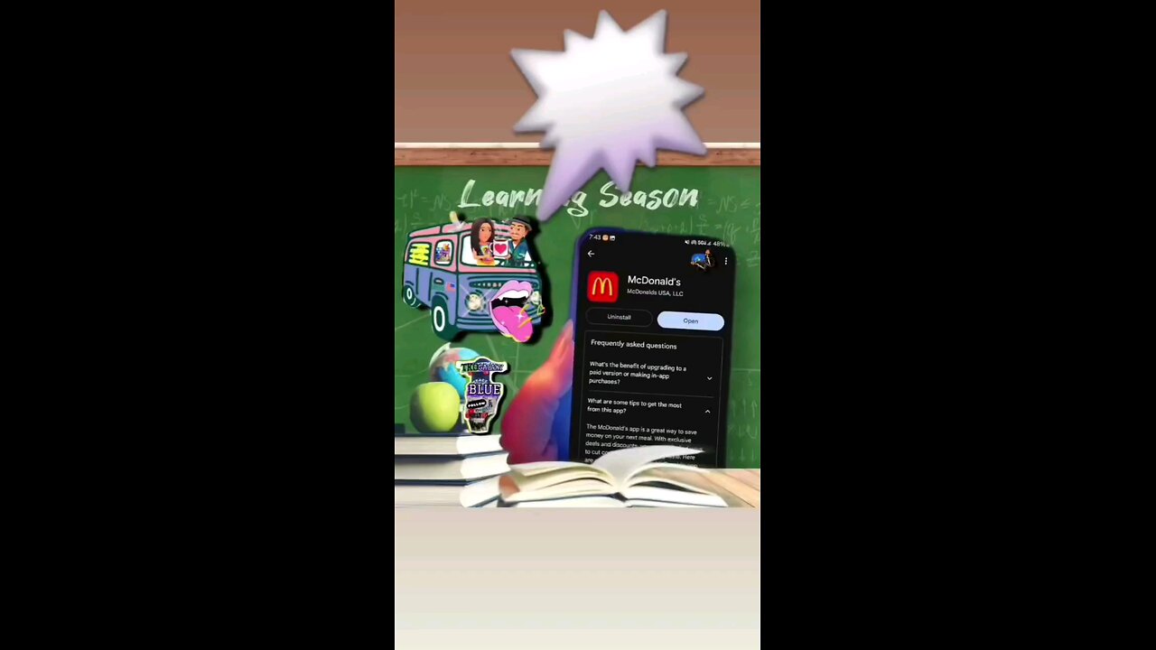 #howto ⁉️ Learn 👩‍🏫 w/ TKO Galaxy Blue ✌️ | Order a Cheeseburger 🍔 @mcdonalds #app #Kiosk