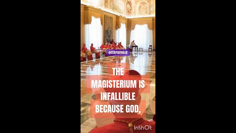 THE MAGESTIRIUM IS INFALLIBLE #truth #jesus #christ #king #mary #joseph #ihs #church #bible #christ