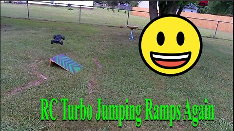 RC Turbo In The Back Yard Jumping Ramps Part 4