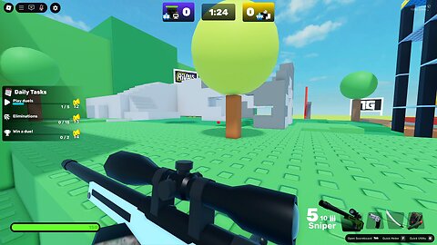 Playing 1v1 in Roblox Rivals - (No Commentary).