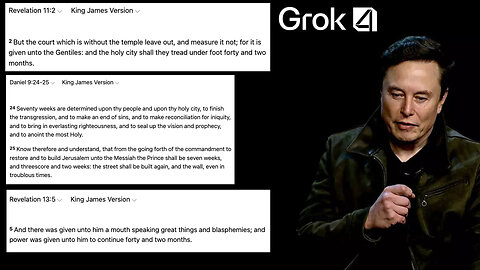 Grok | “Our AI Grok is modeled after the Hitchhiker's Guide to the Galaxy, which is one of my favorite books." - Elon Musk + What Is the Connection Between 42, 69, Grok and Biblical Prophecy (Daniel 9:25, Rev 11:2 & Rev 13:5)