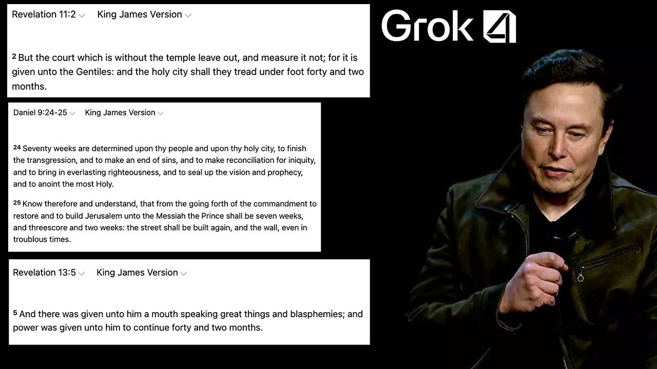 Grok | “Our AI Grok is modeled after the Hitchhiker's Guide to the Galaxy, which is one of my favorite books." - Elon Musk + What Is the Connection Between 42, 69, Grok and Biblical Prophecy (Daniel 9:25, Rev 11:2 & Rev 13:5)