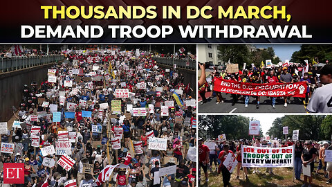 Massive protest in Washington demands troop exit as 'Free DC' resounds near White House