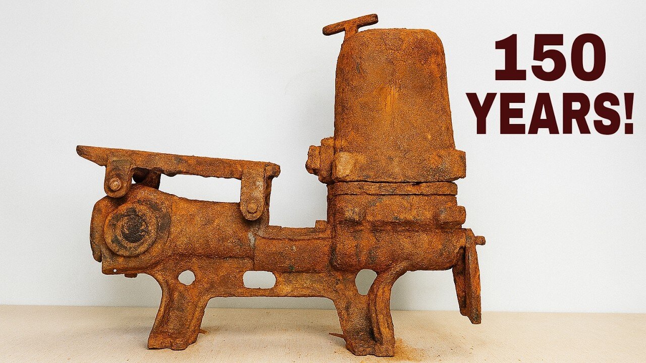 Extremely Rusty Antique DONKEY PUMP Restoration (Restoration4D)