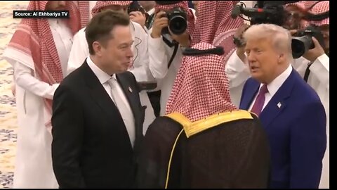 Trump Elon Musk meets the Crown Prince Saudi Arabia