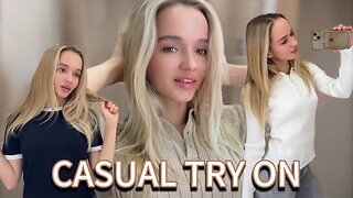 [4K USA] Casual Try-On Haul 👚 Everyday Simple & Stylish Outfits