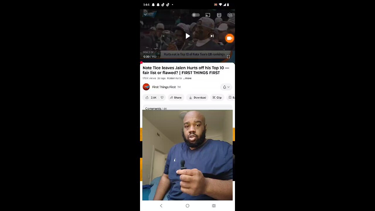 Hurs not in Top 10 of Nate Tice's QB rankings