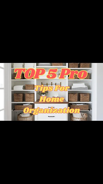 Top 5 Pro Tips for Home Organization!