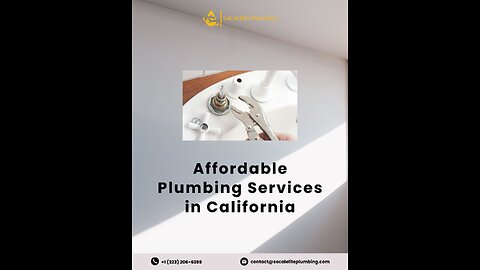 Affordable Plumbing Services in California