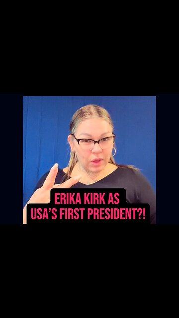 Erika Kirk as USA’s First Female President?! 😱 #ASL #deaf #signlanguage
