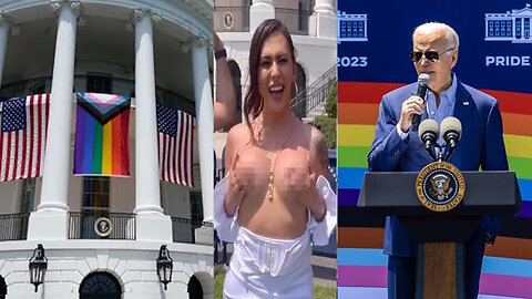 LGBT Topless On White House Lawn and Illegal Flag