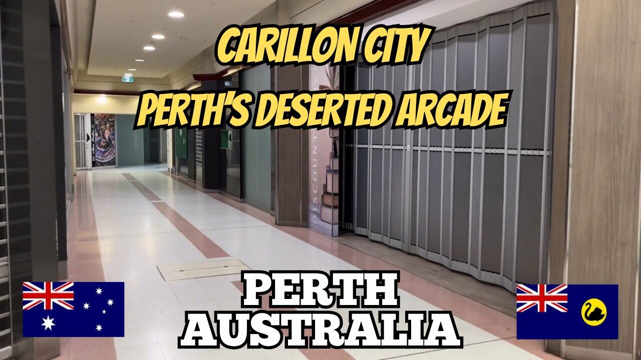 Exploring Perth Australia: Carillon City Perth's DESERTED Arcade