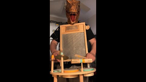 Dinosaur drumming