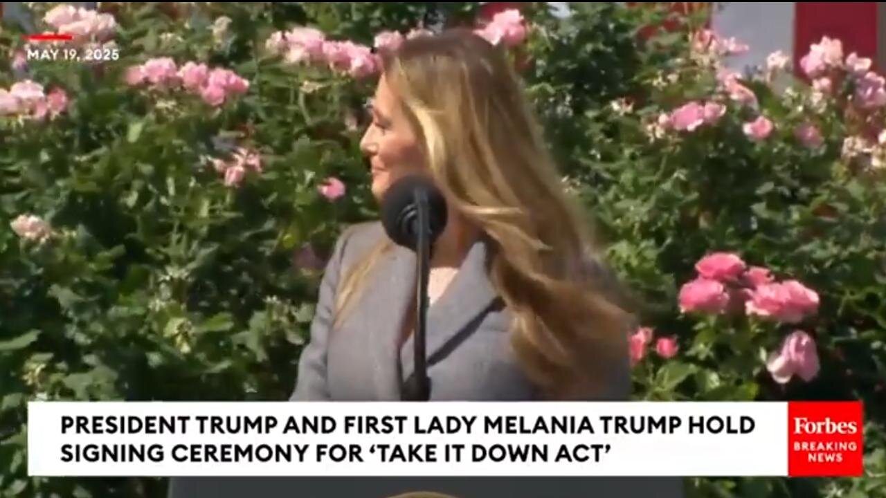 President Trump & Melania Trumps Signing Ceremony for Take It Down Act