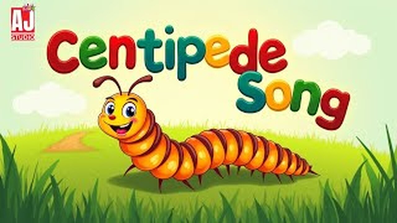 Centipede Song for Kids | Fun Insect Song with Legs & Wiggles😊