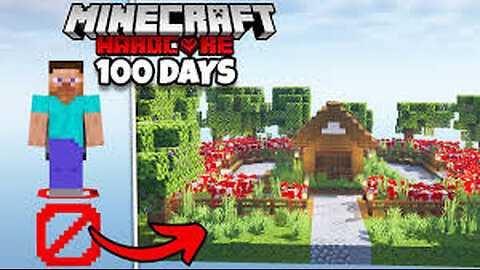 I Survived 100 Days on NO BLOCK in Minecraft