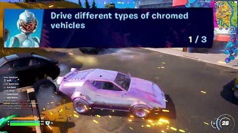 Drive different chromed vehicles