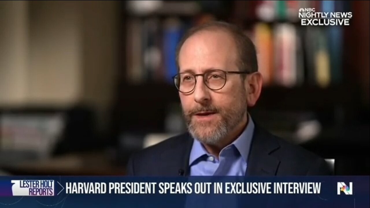 Harvard President: We Can't Compromise With Trump