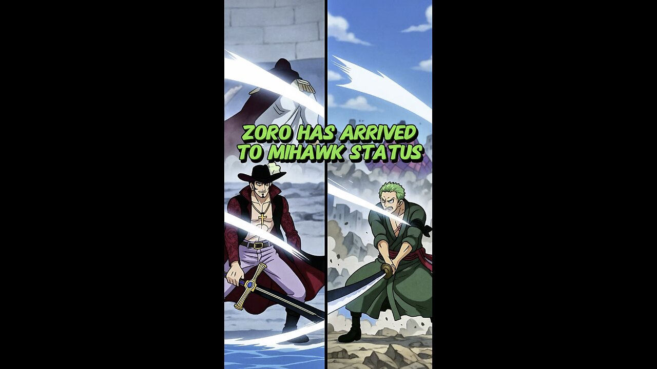 Zoro Has Arrived to Mihawk Status #onepiece #strawhats #eloypiece #dressrosa #marineford