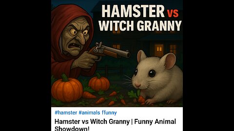 Hamster Steals from Witch Granny’s Garden | Funny Animal Chase!