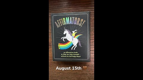 8/15/25 card: nothing personal