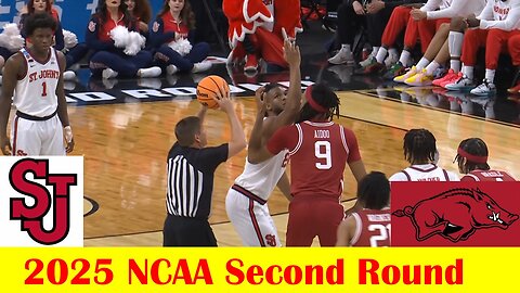 #10 Arkansas vs #2 St. John's Basketball Game Highlights, 2025 NCAA Second Round