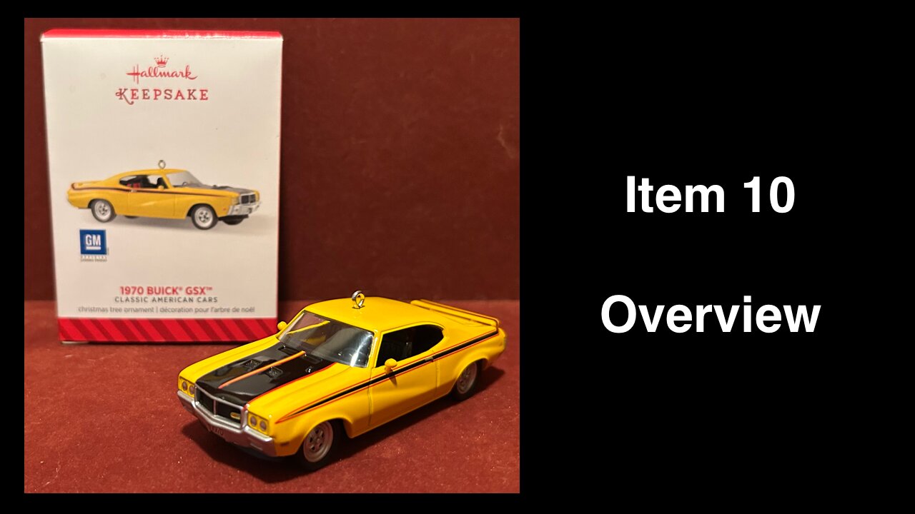 Item 10: 2014 Hallmark Keepsake Ornament 1970 Buick GSX